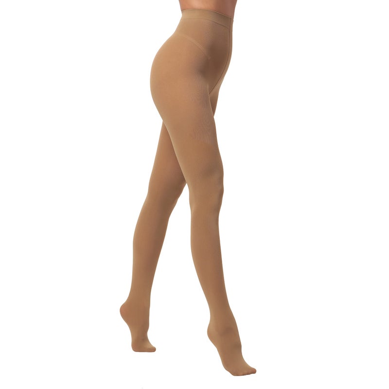 EVERSWE Women's 80 Den Soft Opaque Tights, Women's Tights (Large-X-Large, Dark Skin) - Image 2