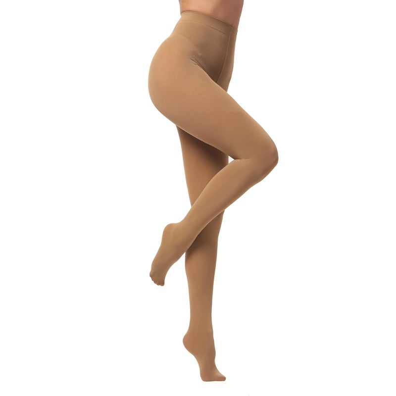 EVERSWE Women's 80 Den Soft Opaque Tights, Women's Tights (Large-X-Large, Dark Skin) - Image 3