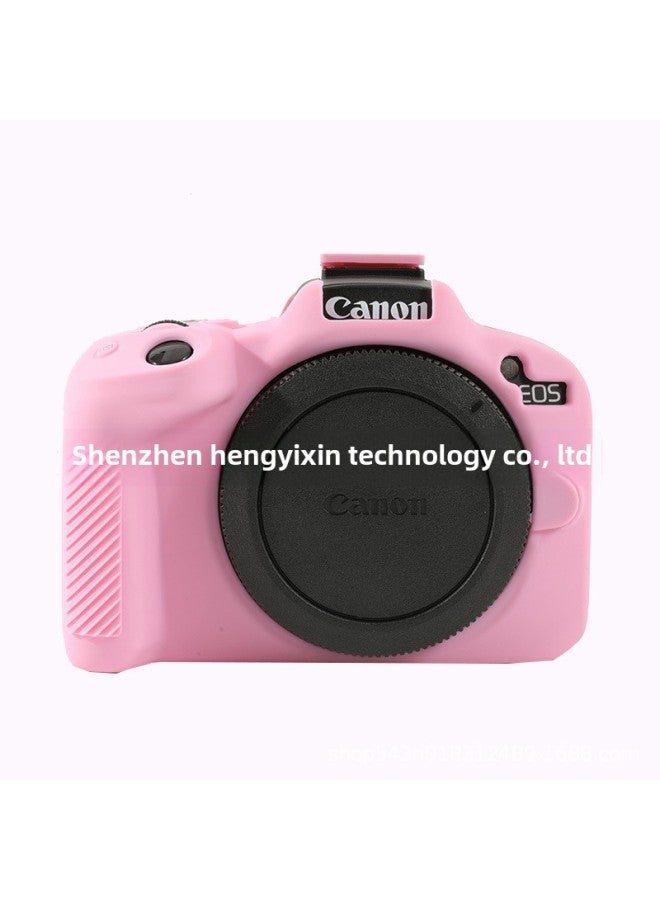 Suitable For Canon EOS R50 Micro Single Camera Bag R50 Silicone Case Protective Cover Soft Case Camera Photography Bag-Color:Pink  - Image 1