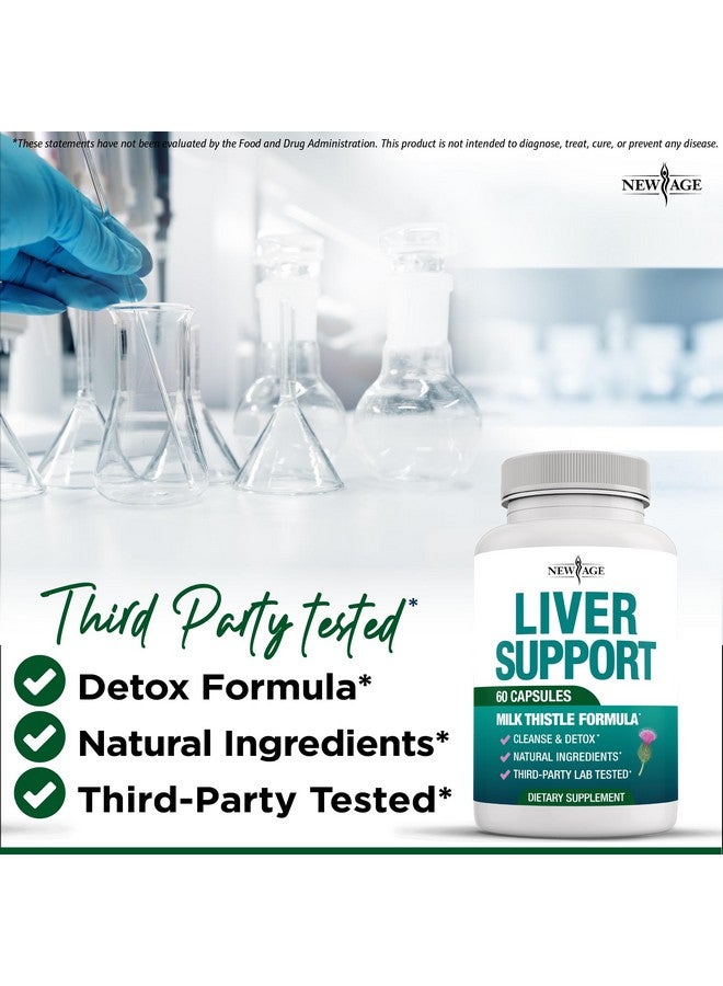 New Age Liver Cleanse Detox & Repair - Milk Thistle Supplement - Liver Support with Choline, Artichoke Extract, Chicory & Dandelion Root Supplement - Milk Thistle Liver Detox & Liver Cleanse - 120 Count - Image 5