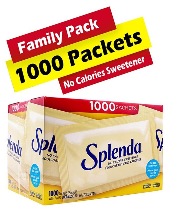 Splenda No Calorie Sweetener with Sucralose 1000 Sachets – Zero Sugar Sugar Substitute for Coffee & Tea - Image 1