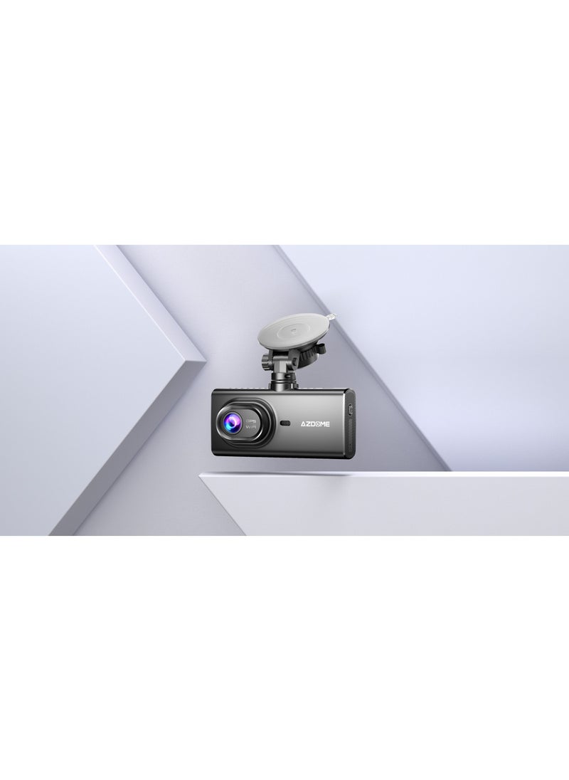 AZDOME - M560 3 Channel Dash Cam Built In WiFi & GPS Car Camera With 64G eMMC - Image 1