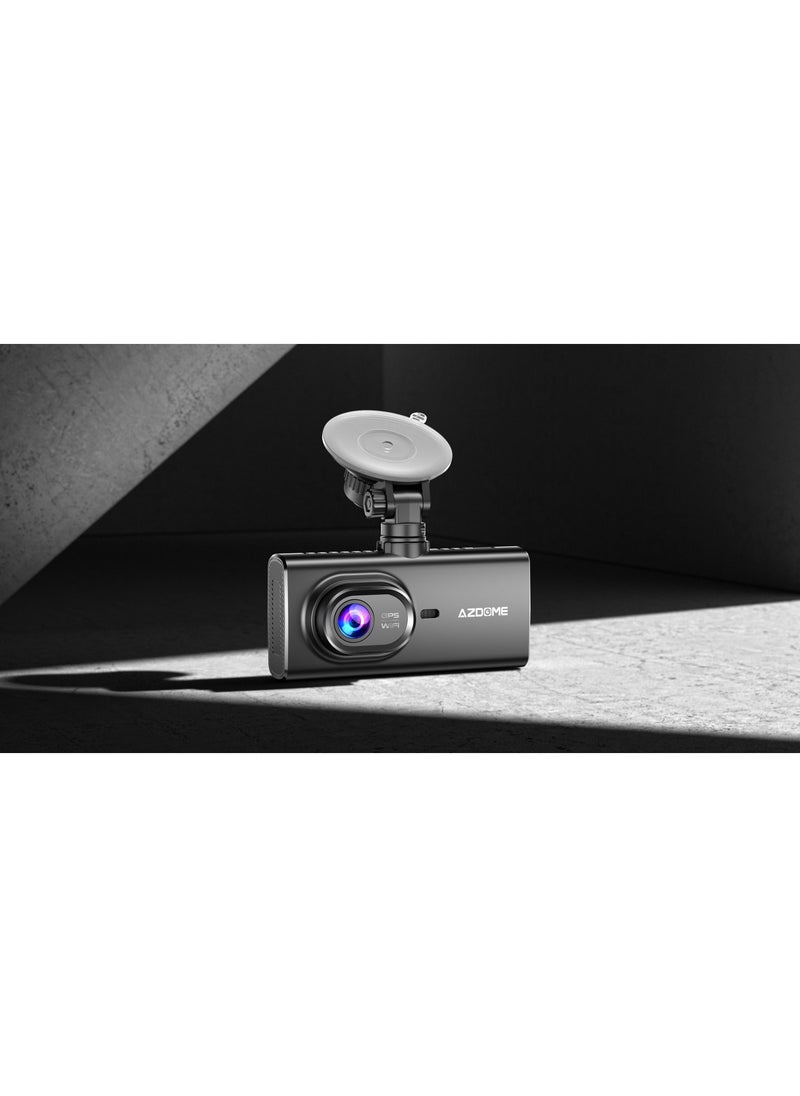 AZDOME - M560 3 Channel Dash Cam Built In WiFi & GPS Car Camera With 64G eMMC - Image 1