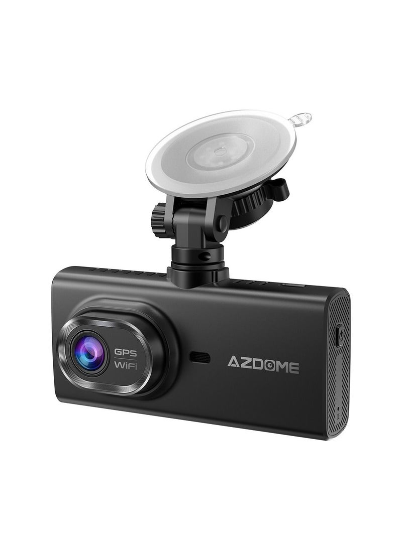 AZDOME - M560 3 Channel Dash Cam Built In WiFi & GPS Car Camera With 64G eMMC - Image 1