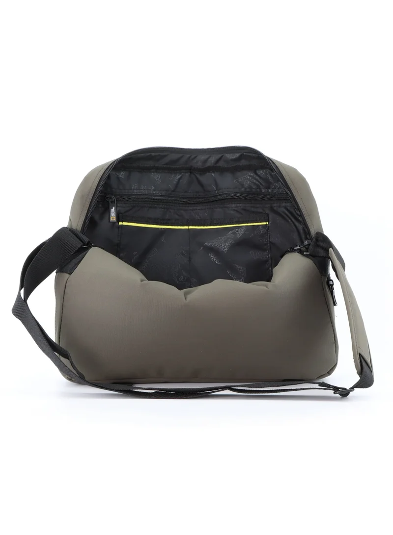 NATIONAL GEOGRAPHIC National Geographic Pro Messenger Bag Khaki,  Stylish for Men and Women Compact and Versatile, Portable Organizer for Travel, Business, University