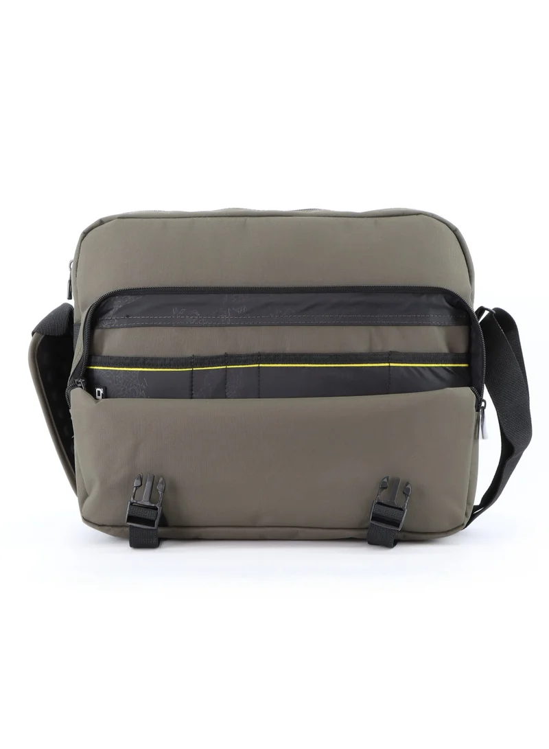 NATIONAL GEOGRAPHIC National Geographic Pro Messenger Bag Khaki,  Stylish for Men and Women Compact and Versatile, Portable Organizer for Travel, Business, University