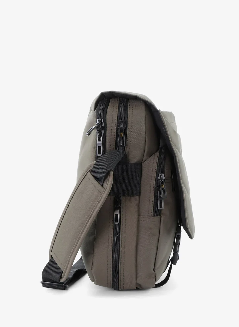NATIONAL GEOGRAPHIC Khaki National Geographic Pro Messenger Bag Khaki,  Stylish for Men and Women Compact and Versatile, Portable Organizer for Travel, Business, University  | Best Price UAE