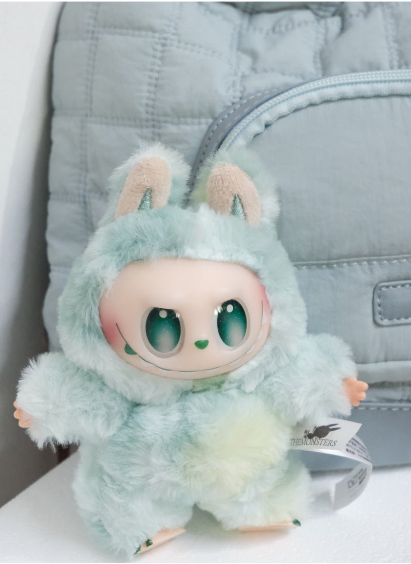 LABUBU - Labubu Pop Mart Plush Keychain – Peace Green Soft Keyring for Everyday Calm - Image 1