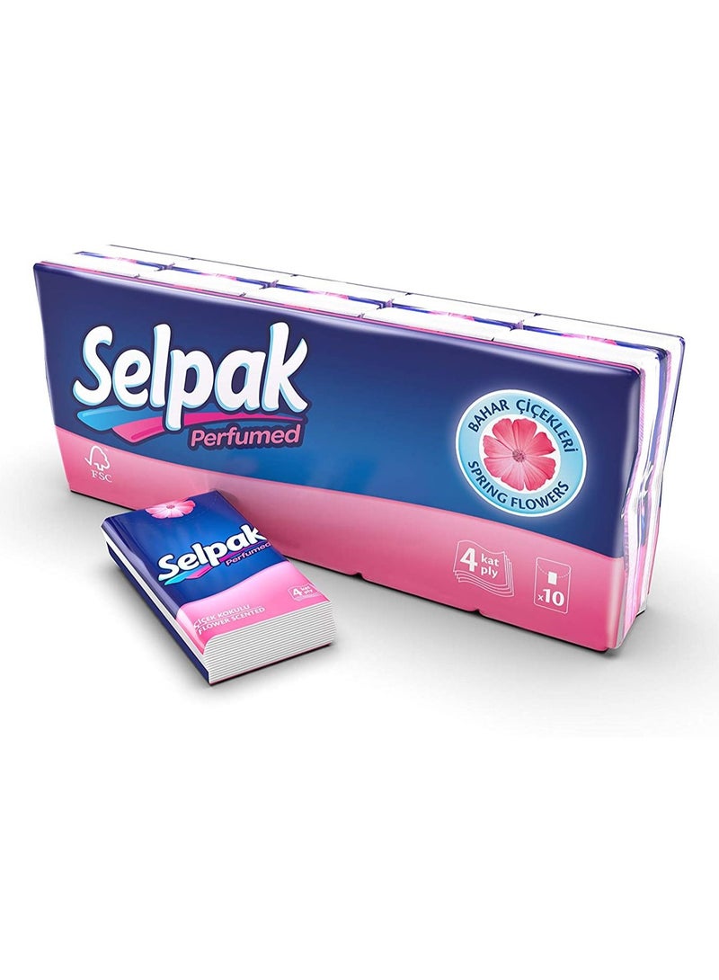 Facial Pocket Tissue Hanky Flower Scent