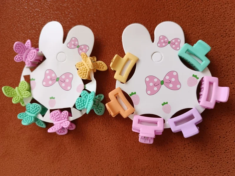 Efna Store 2 Different Models 6-Piece Rectangular Figured and 6-Piece Butterfly Figured Children's Latch Buckle