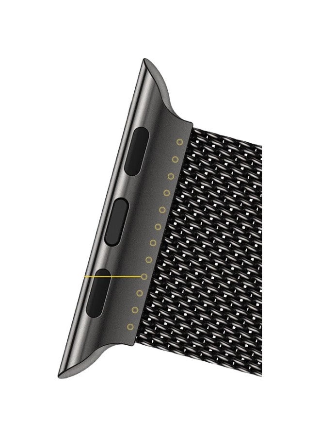 WITGOER Watch Band [German Quality] For Apple Watch Milanese Iwatch/S9/8/7Ultra2 Stainless Steel Magnetic Metal Men And Women Se Stainless Steel - Image 3