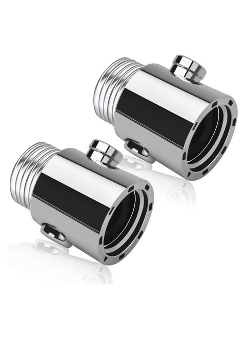 2Pcs Shower Head Shut Off Valve Button Type Shower Flow Control Valve with G1/2 Universal Size Push Button Shower Valve for Shower Arm and Hose or Bidet Sprayer
