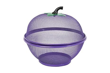 TAGROCK Apple Shape Steel Net Multipurpose Fruits Vegetables Storage Basket Rice Stainer for Kitchen Pack of 1 Assorted Color - Image 4