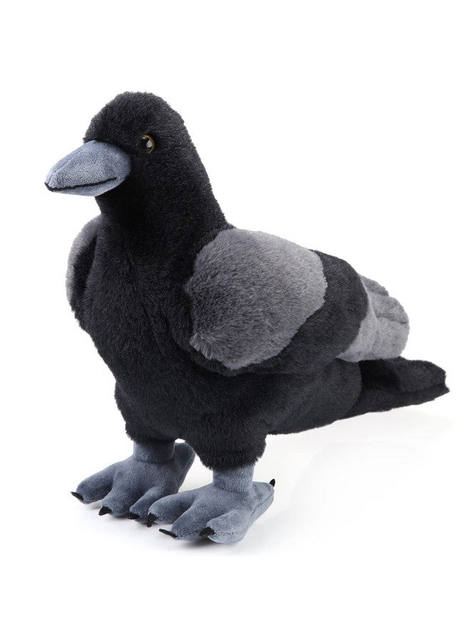 Aoriher 12 Inch Crow Plush Stuffed Animal Soft Black Fluffy Plush Toy Realistic Bird Stuffed Animal for Home Decoration Pet Party Favors Collection Supplies - Image 1