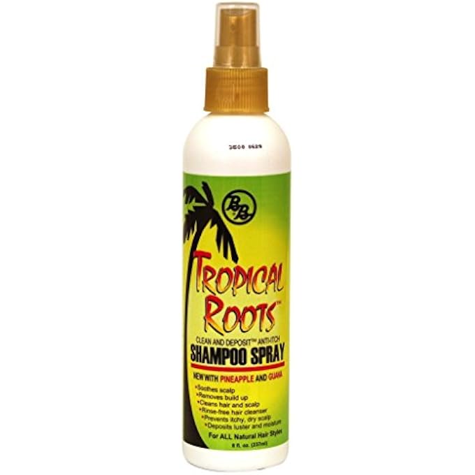 Bronner Brothers Tropical Roots Shampoo Spray, 8 Fl Oz