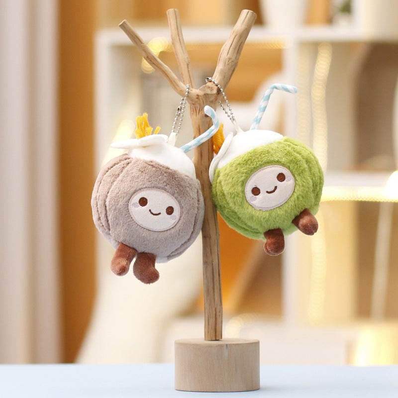 New Plush Coconut Doll Toy Keychain Pendant Wholesale - Image 2