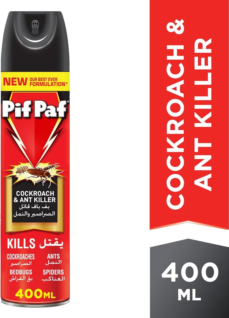 Pif Paf Cockroach & Ant Killer Spray 400 ml x2 - Image 2