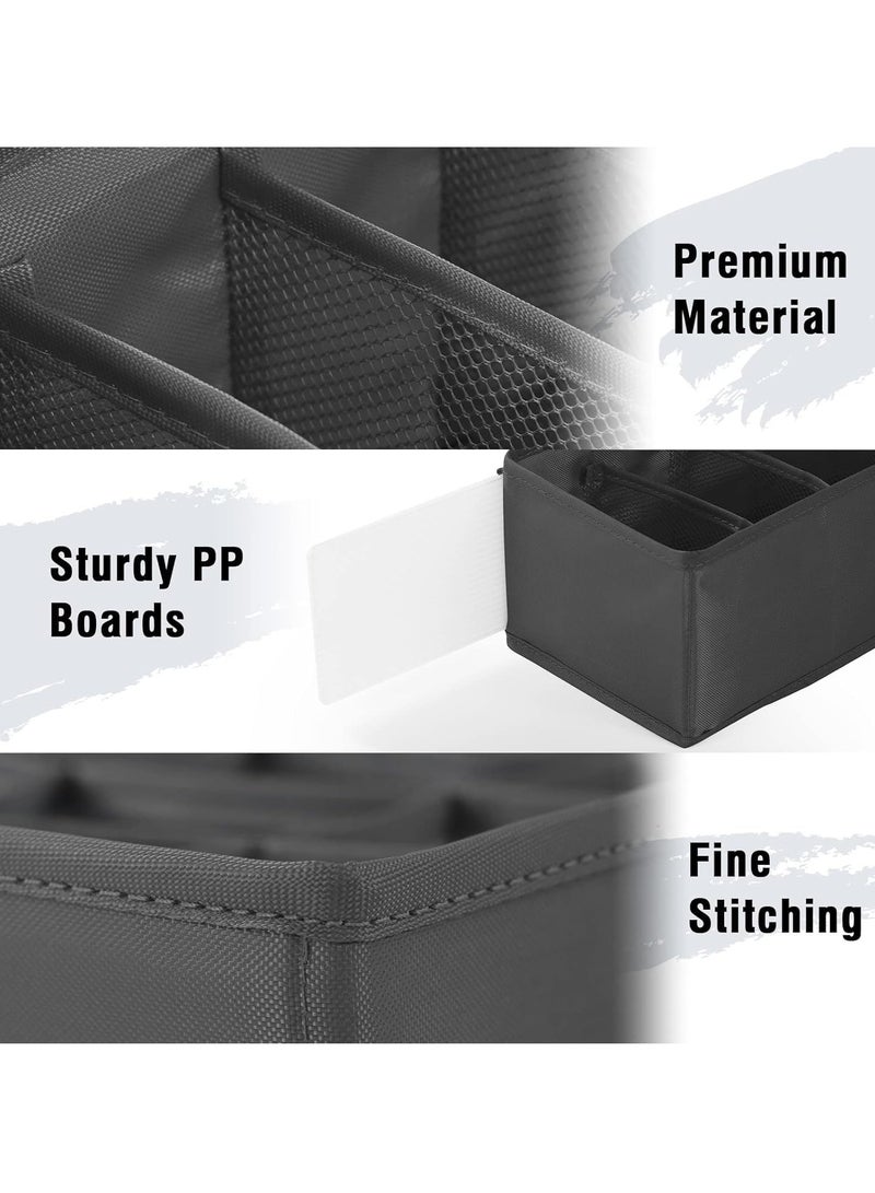Excefore 3 Pack Closet Underwear Storage Organizer, Dresser Drawer Divider and Foldable Storage Boxes for Socks, Blets, Ties and Panties - Image 3