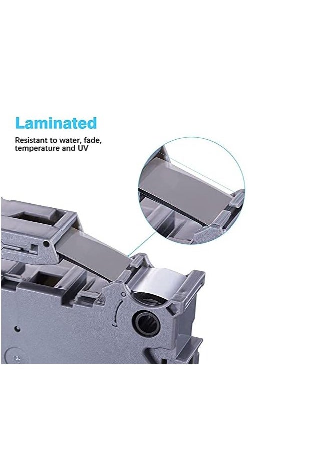 LIMITLESS Label Maker Tape Compatible Tape Replacement for Brother P-Touch TZe-131 TZ-131 Label Tape 12mm 0.47 Inch, Black on Clear for P-Touch PT-D210 PT-H110 PT-D400 (Black on White, 4-Pack)  - Image 4