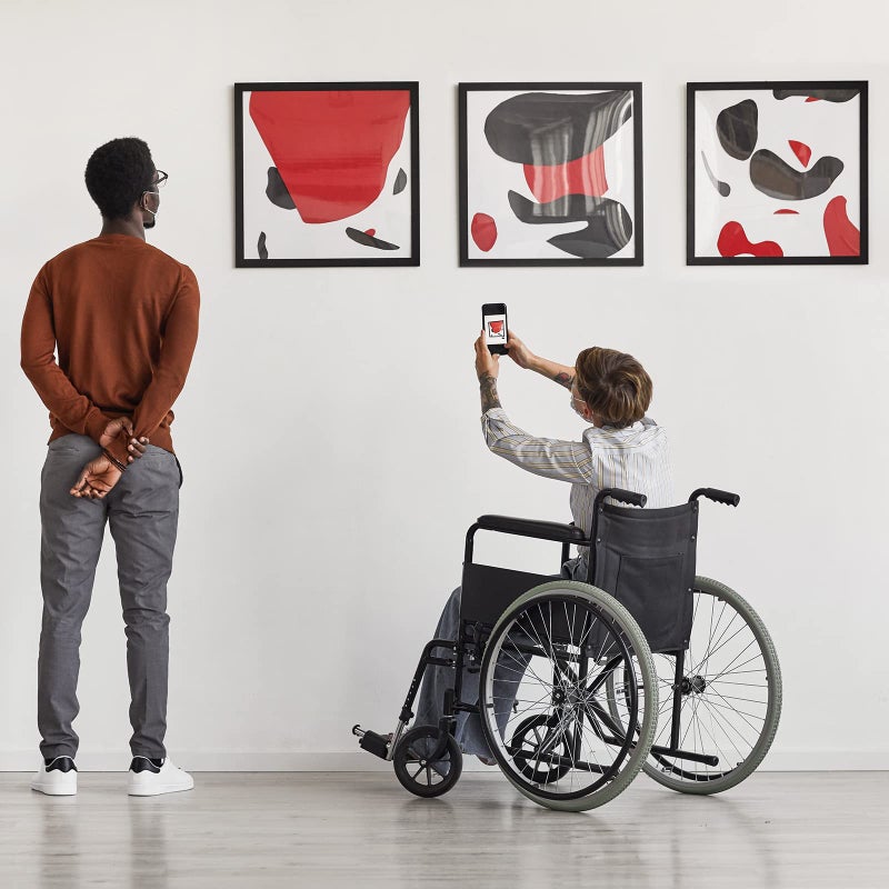 ماكاري 12 PCS إطارات فن الماس الإطار صورة مغناطيسية 12 × 12 بوصة إطارات لطلاء الماس صور إطارات فن الماس اللطيفة - Image 5