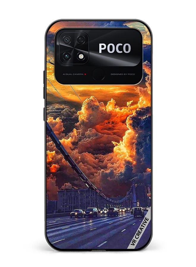 VR CREATIVE Protective Case Cover For Xiaomi Poco C40 Nature Scenery Design Multicolour - Image 1