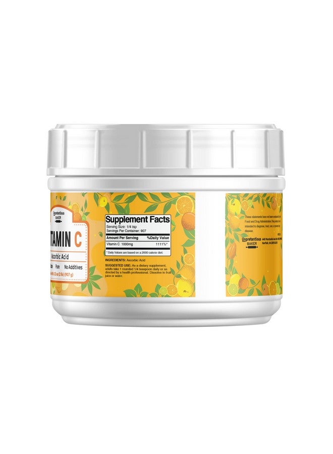 Unpretentious Vitamin C Powder Baker (2 Lb) Ascorbic Acid Resealable Tub - Image 4