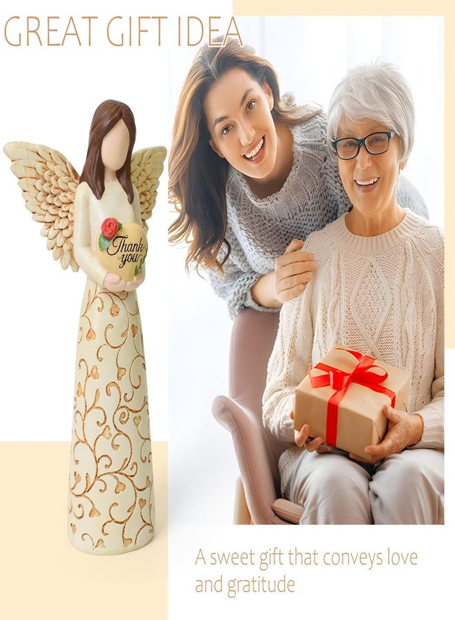 Eremaoy Thank You Gifts for Women, Hand-Painted Thank You Angel Figurines - Image 2