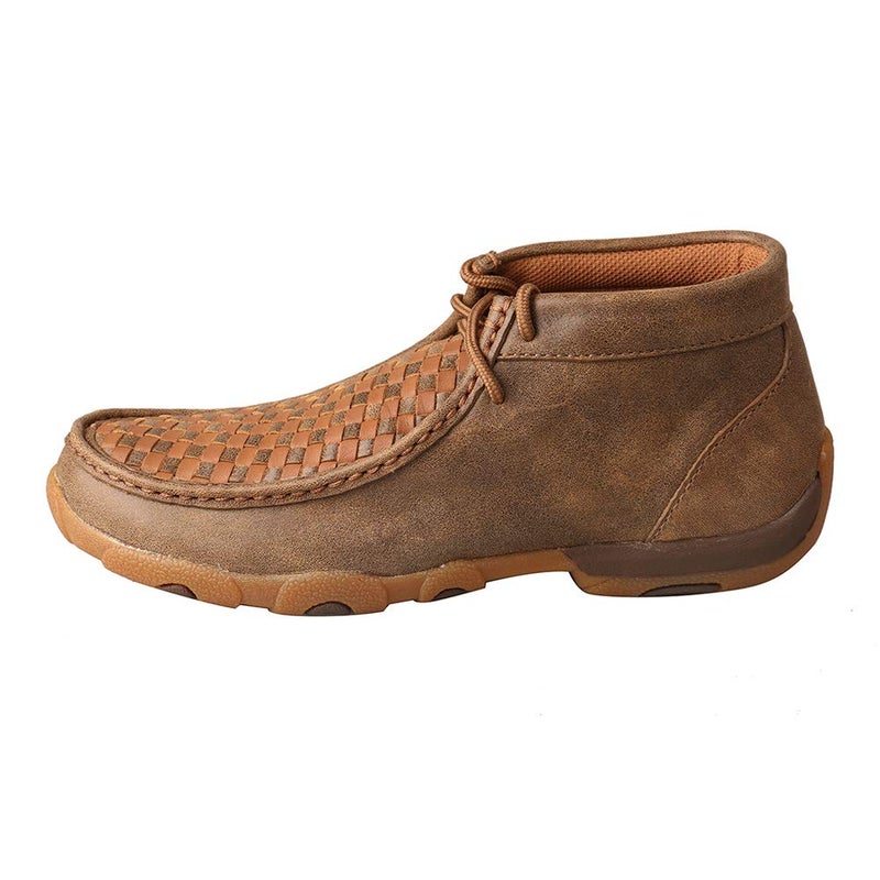 Twisted X Women's Chukka Driving Moc, Moc Toe, Bomber & Checkered Vamp, 11 M - Image 4