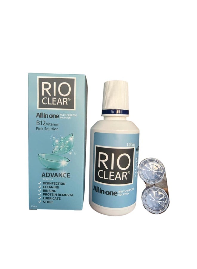 All In One Multi Purpose Solution With B12 Vitamin Advanced Formula For Contact Lences 120 ml