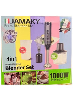 JAMAKY 4-in-1 Electric Glass Stand Mixer for Home Kitchen with Italian Technology - 1000W (JMK3004A)  - Image 2