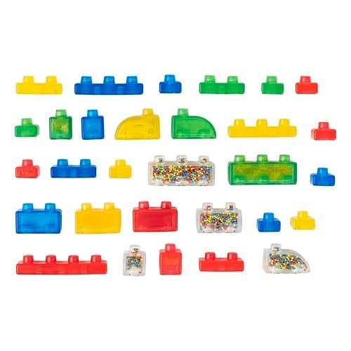 Jelly Blox Stash 'N Stack 2-in-1 Storage Case With 30 Blocks | Toddler & Preschool Building Blocks Kids Can Squeeze & Stretch | MESH ACCREDITED | Safety Tested & Ouch-Free | Sensory Play Toy Ages 2+ - Image 3