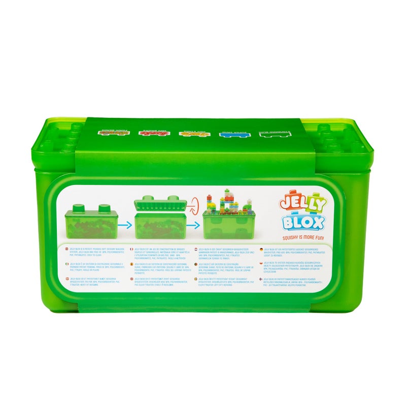 Jelly Blox Stash 'N Stack 2-in-1 Storage Case With 30 Blocks | Toddler & Preschool Building Blocks Kids Can Squeeze & Stretch | MESH ACCREDITED | Safety Tested & Ouch-Free | Sensory Play Toy Ages 2+ - Image 4