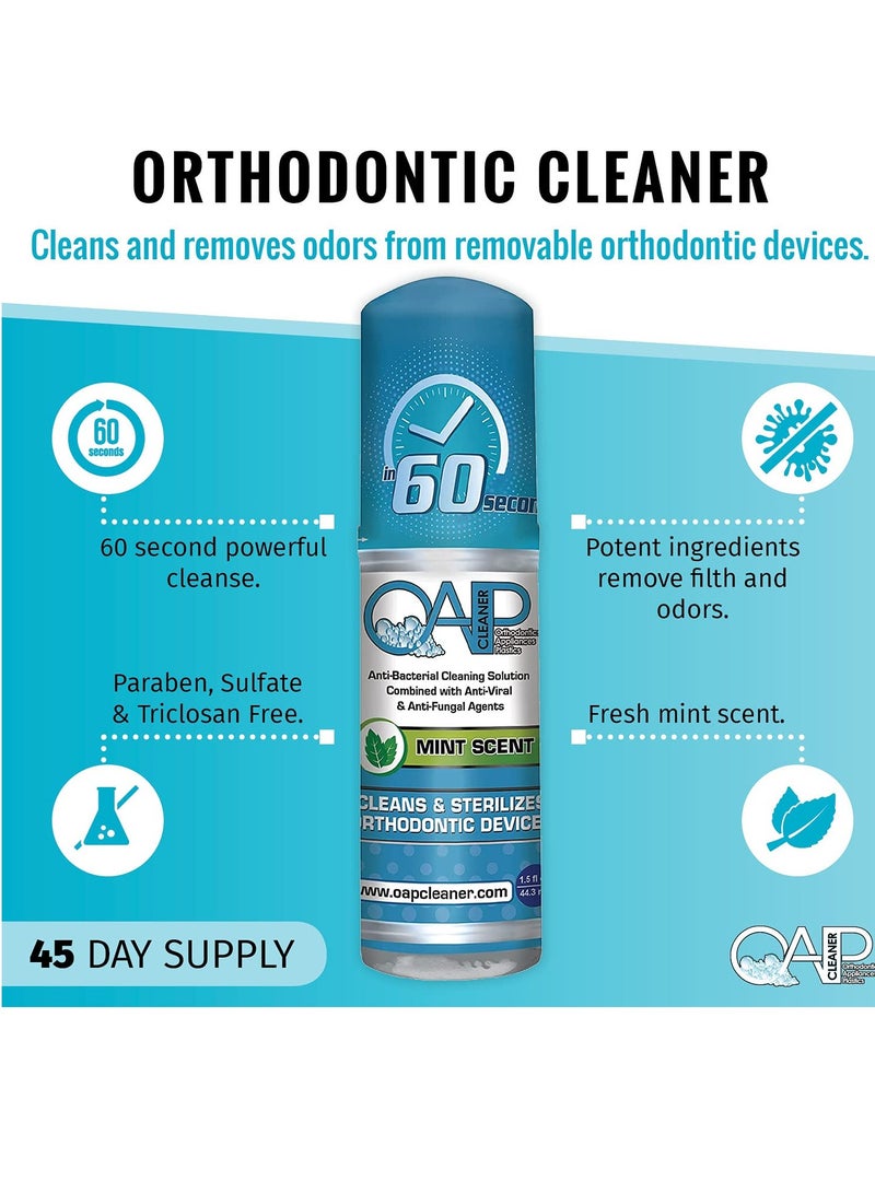 OAP Cleaner - Cleans & Sterilizes Removeable Dental and Ortho Appliances - Foam - Image 3