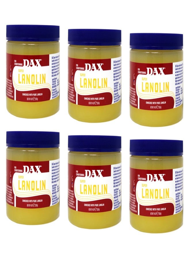 Dax Conditioner 100% Pure Lanolin 14 Ounce Jar (118ml) (6 Pack) - Image 1