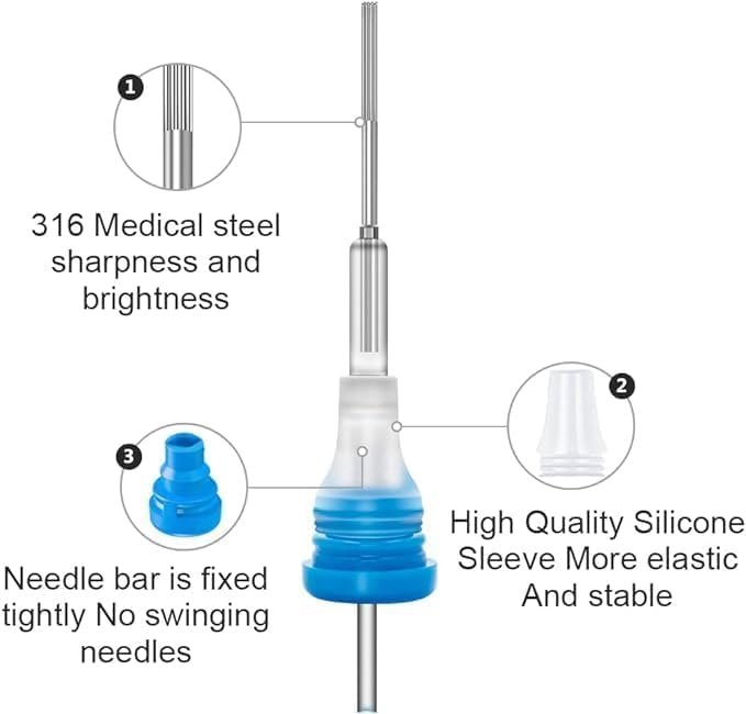 SHIELD PLUS 9RL Round Liner Tattoo Cartridge Needle – Shield Plus Sharp, Durable Stainless Steel, Perfect for Fine Lines & Outlining (20 Count) - Image 3