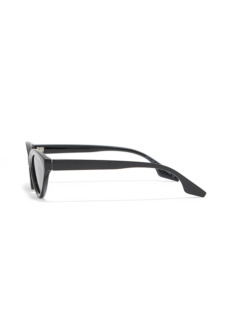 Blackout Au Naturel,Women Sunglasses, Cat Eye Sunglasses, UV Protection: UV400 (Black,Grey)