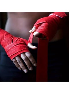 QSHOP Light Fighter QShop®️5 Meter Boxing Hand Bands Multi Length Semi-Elastic Hand Bands with Thumb Loop for Boxing, Great Elastic Hand Bands for Men and Women (2 Pieces)  - Image 5