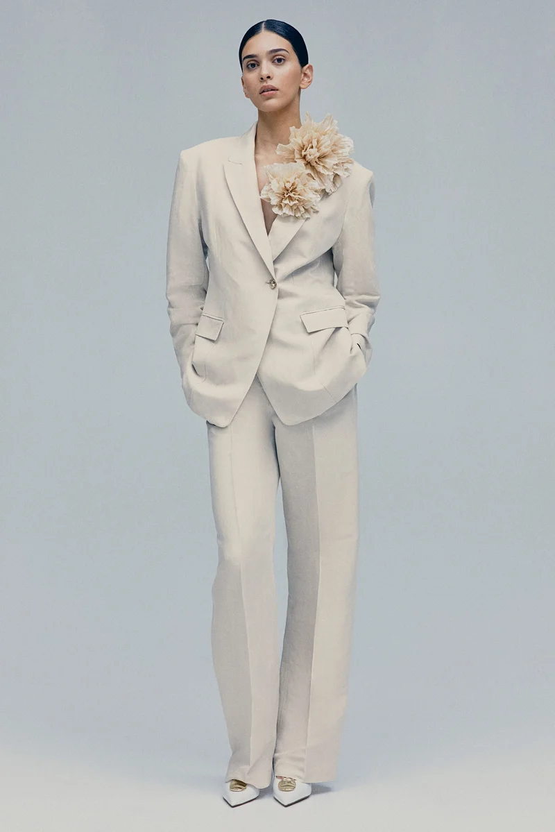 H&M Linen-blend trousers