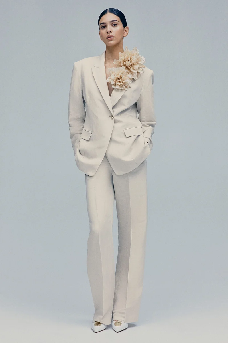 H&M Linen-blend trousers