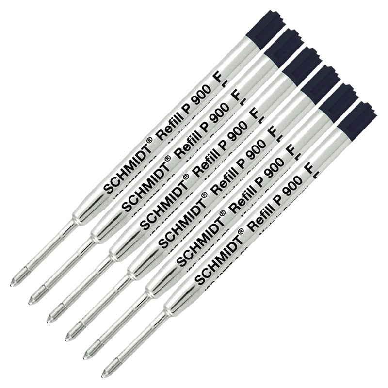 Schmidt 6 Pack - Refill Black-P900-Fine Tip Schmidt Parker Style Ballpoint Refill - Image 3