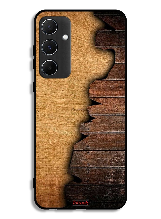 Tolwak Samsung Galaxy A55 5G Protective Case Cover Vintage Wood Pattern  - Image 1