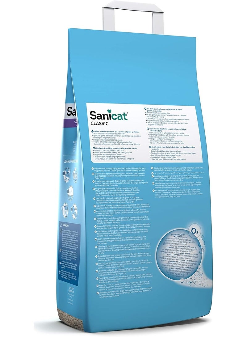 Sanicat Classic Cat Litter With Lavender 7 Day Odour Control Fast Absorption Product For Your Pet’S Hygiene Keep Your Home Clean 8L Capacity - Image 2