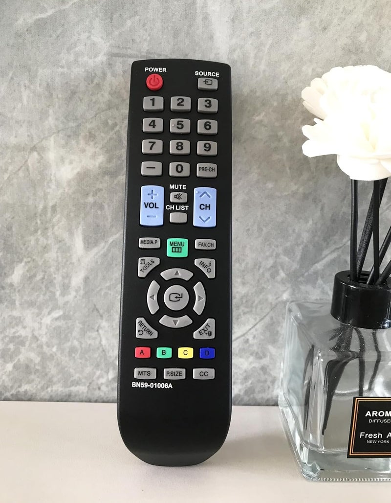 BOMAZ Replacement Remote Control for Samsung LN19C350D1D UN22D50 UN22D5003 LN32D403E4DXZA Smart LCD TVs - Image 1