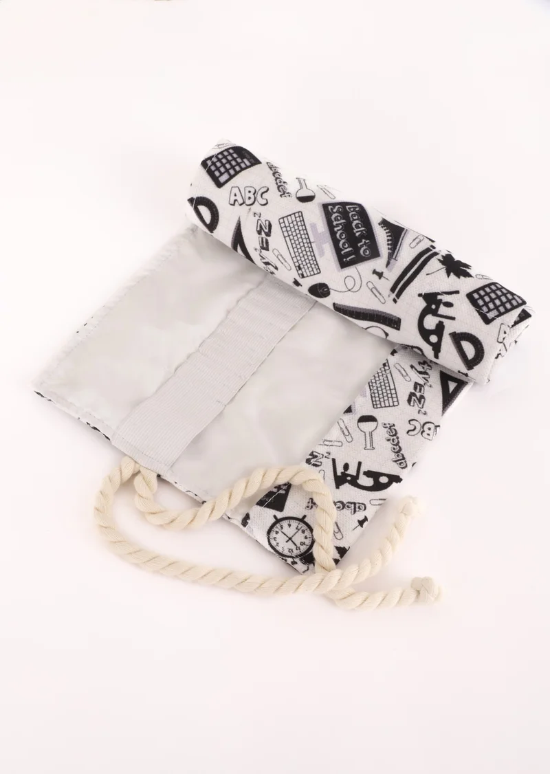 مينوفكو 36 Compartments School Student Professional Child Adult Cloth Roll Pen Holder