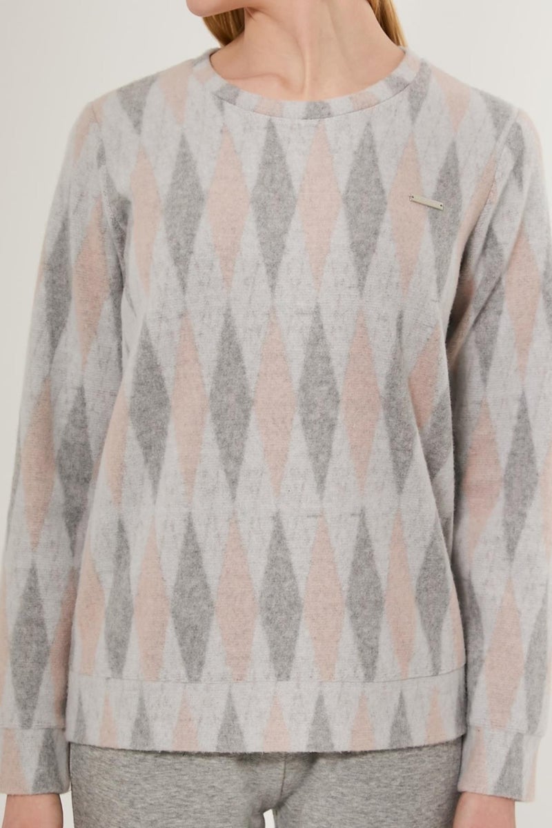 Diamond Patterned Winter Women's Pajama Set