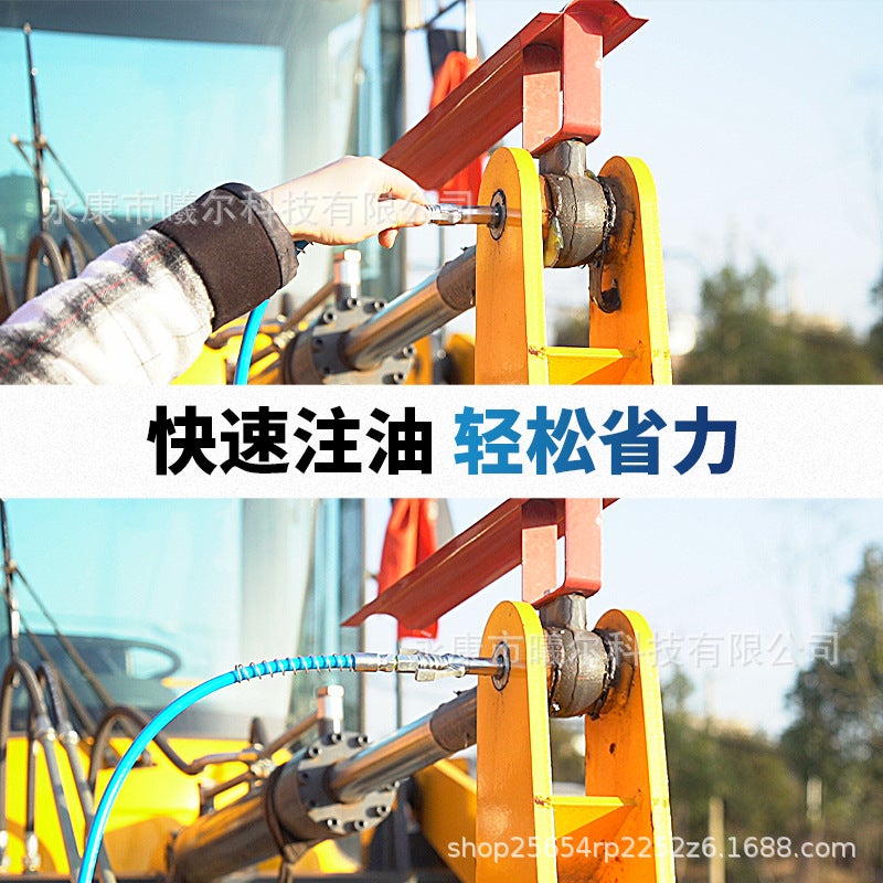 Butter Gun Mouth Lock Clamp Type High Pressure Grease Nozzle Manual Electric Pneumatic Butter Machine Self-Locking Flat Nozzle Flat Head Accessories - Image 4