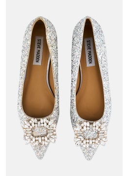 STEVE MADDEN Women Slip On Pumps, White  - Image 3