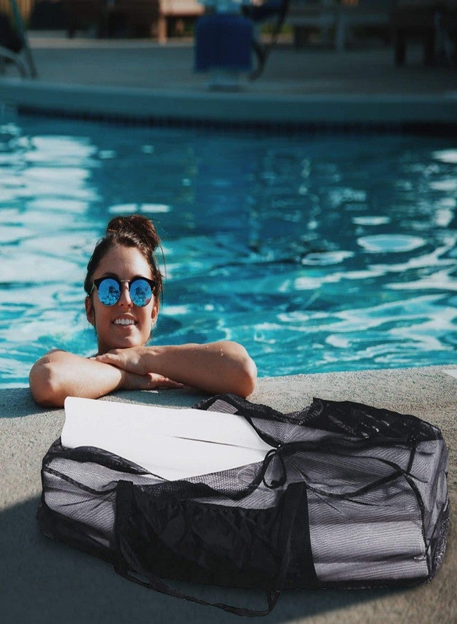 Water Gear Pool Noodle Bag - Lightweight Kids Pool Toy Storage - Mesh Carrier for Swimming Pool Accessories- with Zipper Closure and Shoulder Straps - Image 3