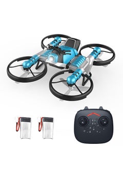 Mini Drone 2 in 1 Motorcycle Aircraft Deformation RC Drone for Beginners Land Air RC Toys One Key Take off Landing 2 Battery