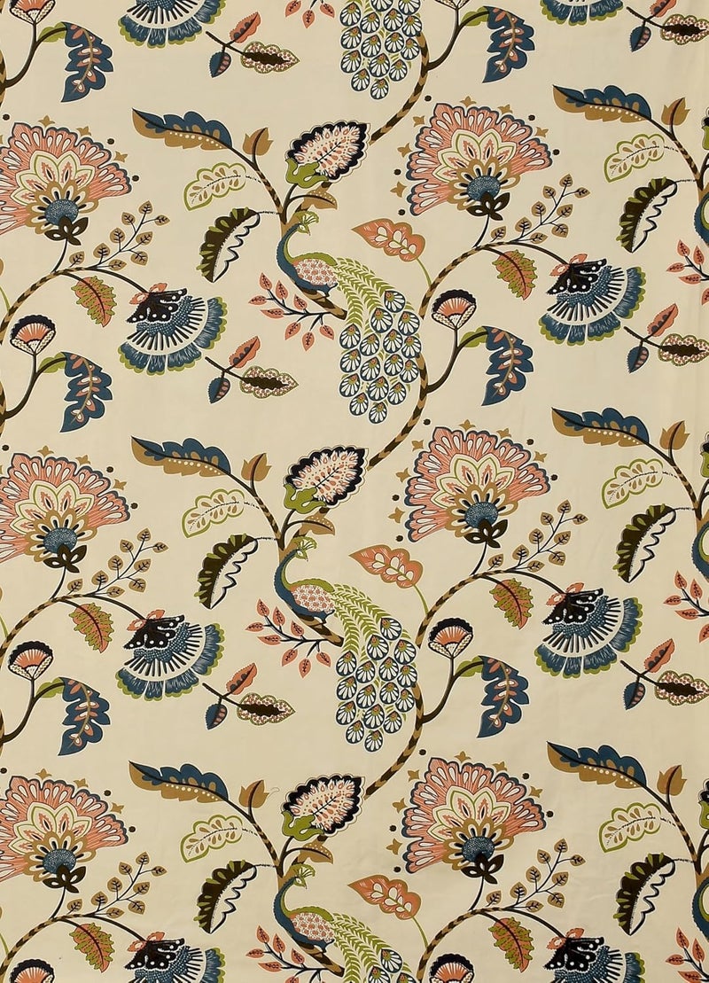 SHOMES أغطية مجموعة ديوان مطبوعة من القطن الناعم SHOMES 8 قطع 1 ملاءة سرير مفرد 60 × 90 مع 5 وسائد 16 × 16 2 أغطية وسادة 16 × 32 بيج جايفوري - Image 3